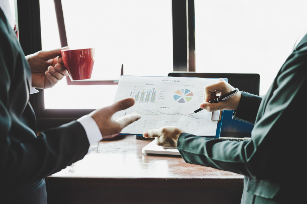 Financial consultation concept